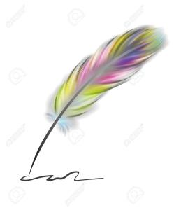 Plume colorée